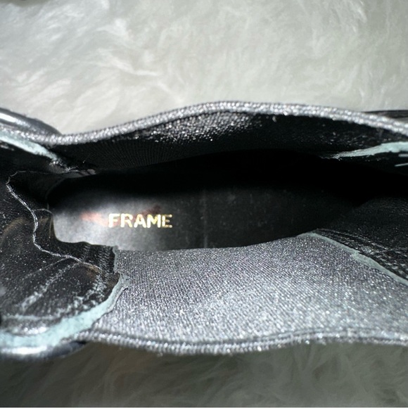 FRAME Le London Black Chelsea Boots Size EU 40 - Picture 10 of 15